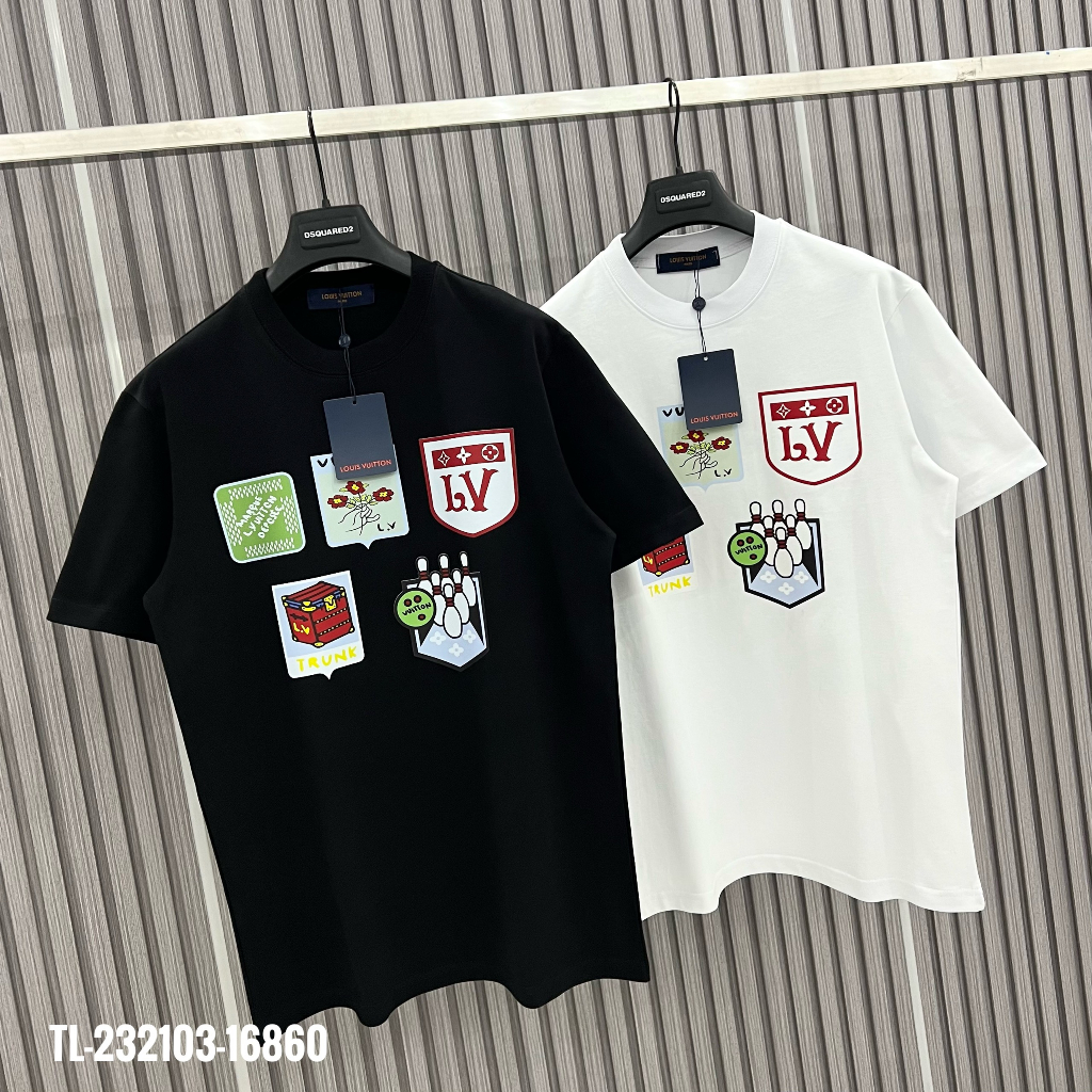 🔥Hot🔥Áo thun LV in sticker thiết kế hot trend Nam nữ New 2023