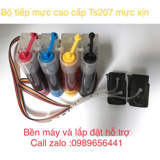 Bộ tiếp mực ngoài tiết kiệm ts207 tặng kèm 4 bình mực chuyên dung cao cấp
