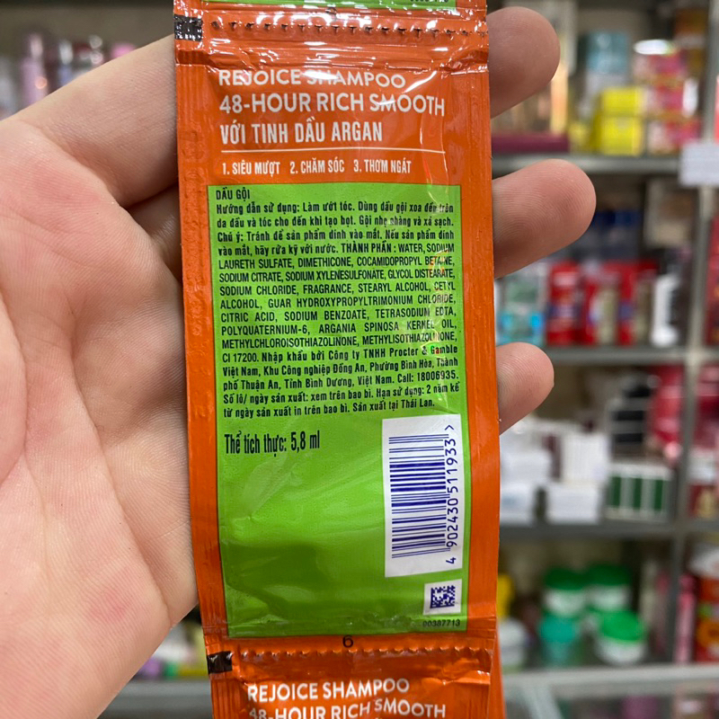 1 dây dầu gội Rejoice siêu mềm mượt