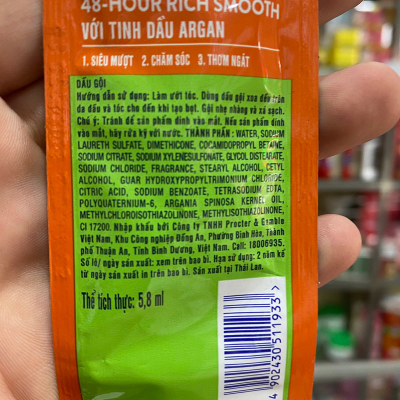 1 dây dầu gội Rejoice siêu mềm mượt