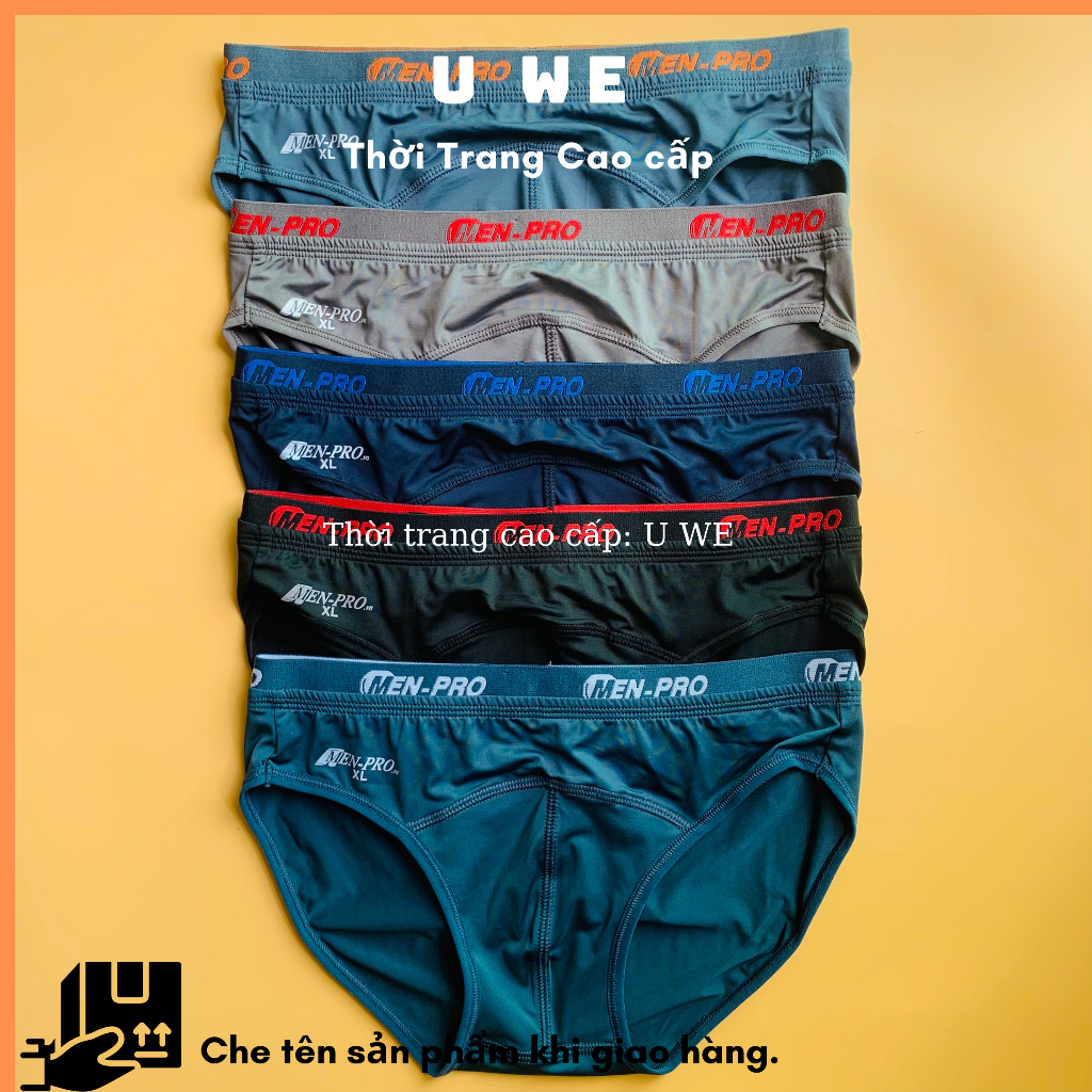 ComBo Quần Lót Nam Thun Lạnh Thể Thao Cao Cấp, Quần Xì Lưng Nhỏ Co Giãn 4 Chiều Thoáng Mát - U We: Thời Trang Cao Cấp
