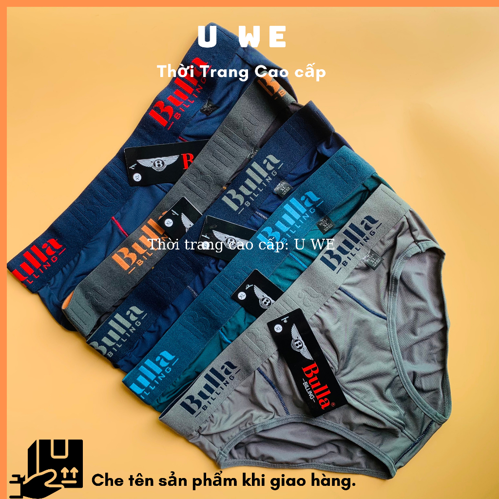 ComBo Quần Lót Nam Thun Lạnh Thể Thao Bảng To Quần Sịp Nam Co Giãn 4 Chiều Lưng Mềm Không Cấn - U We: Thời Trang Cao Cấp