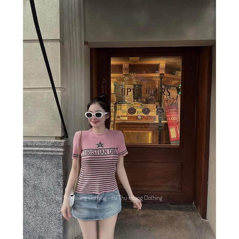 Áo len dì o hồng siu hot