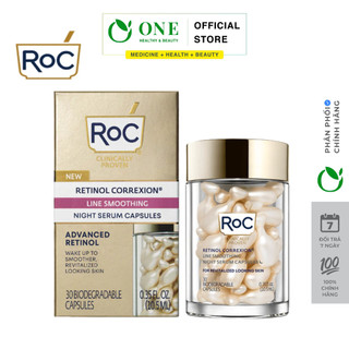Serum cấp ẩm chống lão hoá Roc Retinol Correxion Line Soothing Day/Night 30 Viên Nang