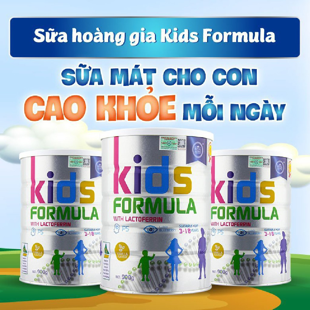 Sữa bột Hoàng Gia Úc Kids Formula bổ sung dinh dưỡng cho trẻ từ 3 tuổi trở lên Royal Ausnz 900g