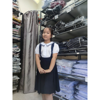 Set đồng phục nữ sinh - Váy yếm học sinh nữ - Áo sơ mi học sinh nữ - Danangsale