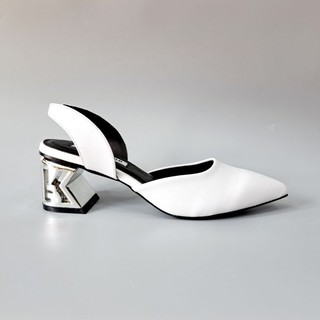 Giày slingback karl lagerfeld da thật