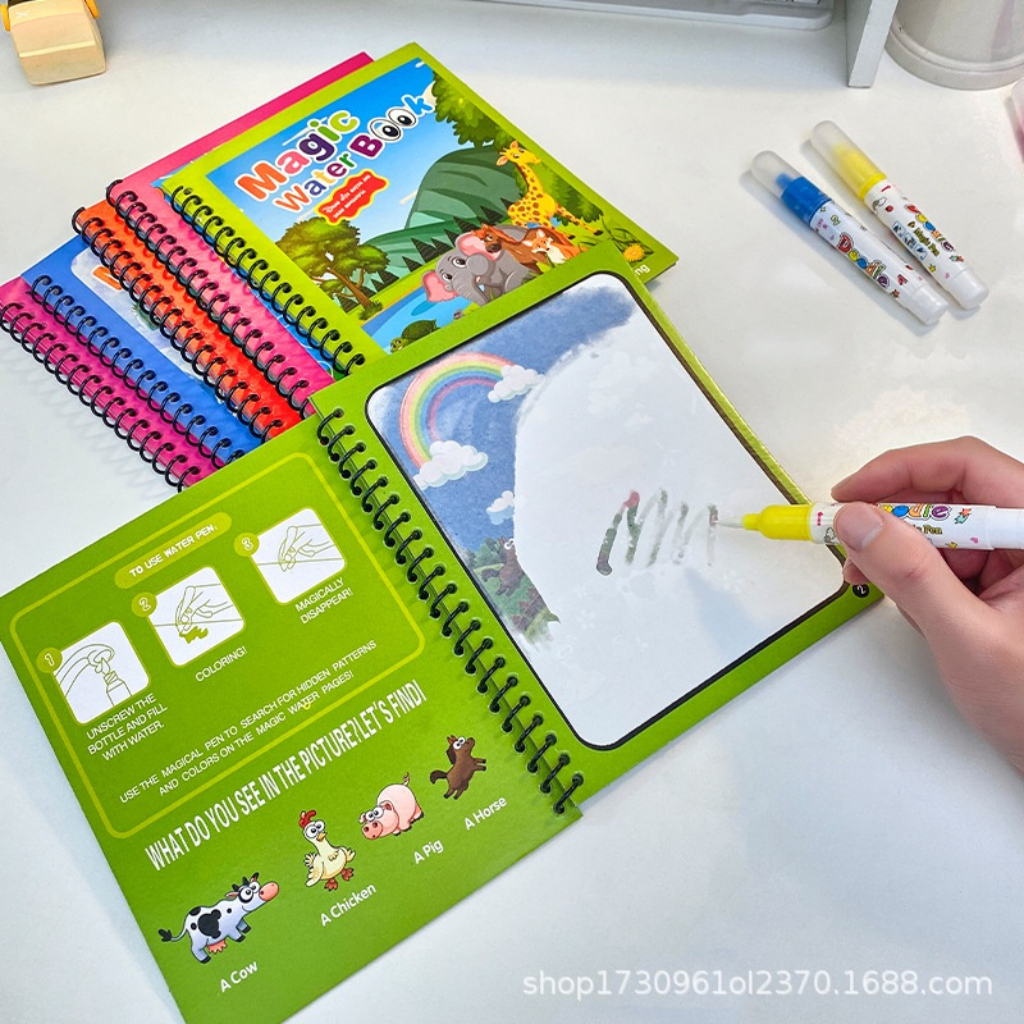 Sách Vẽ Xóa Được-Tranh Tô Màu Nước Ma Thuật Tự Xóa Cho Bé PUKAPI