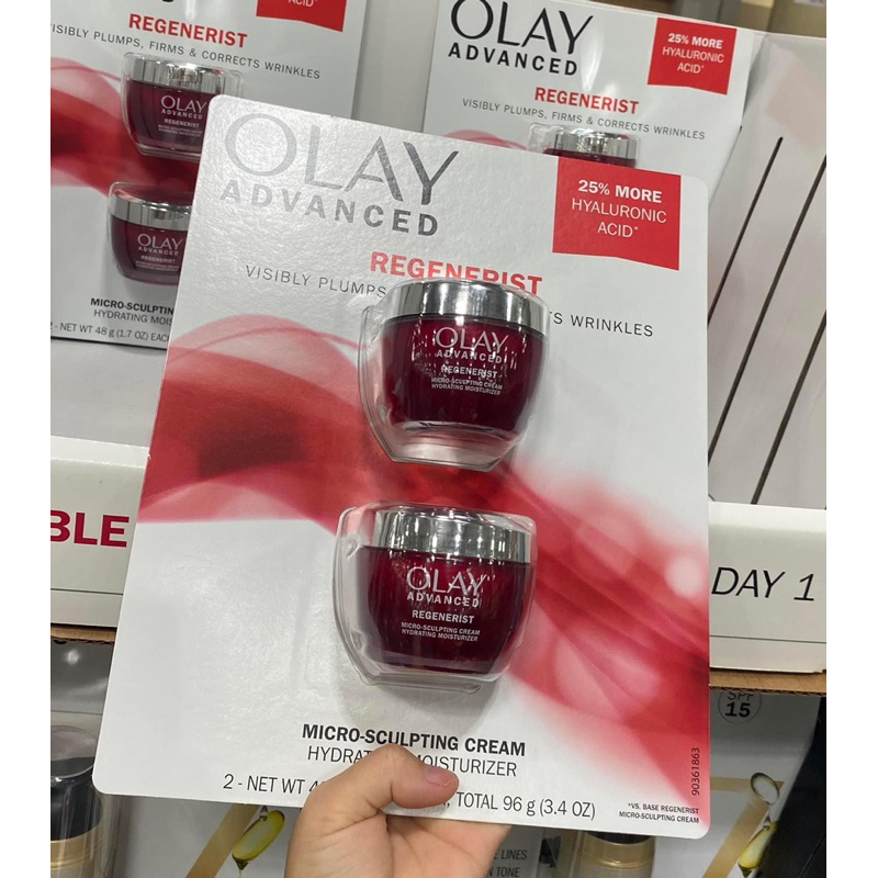 Set 2 hộp Kem dưỡng da chống lão hóa OLAY Regenerist Micro - Sculpting Cream  ban đêm