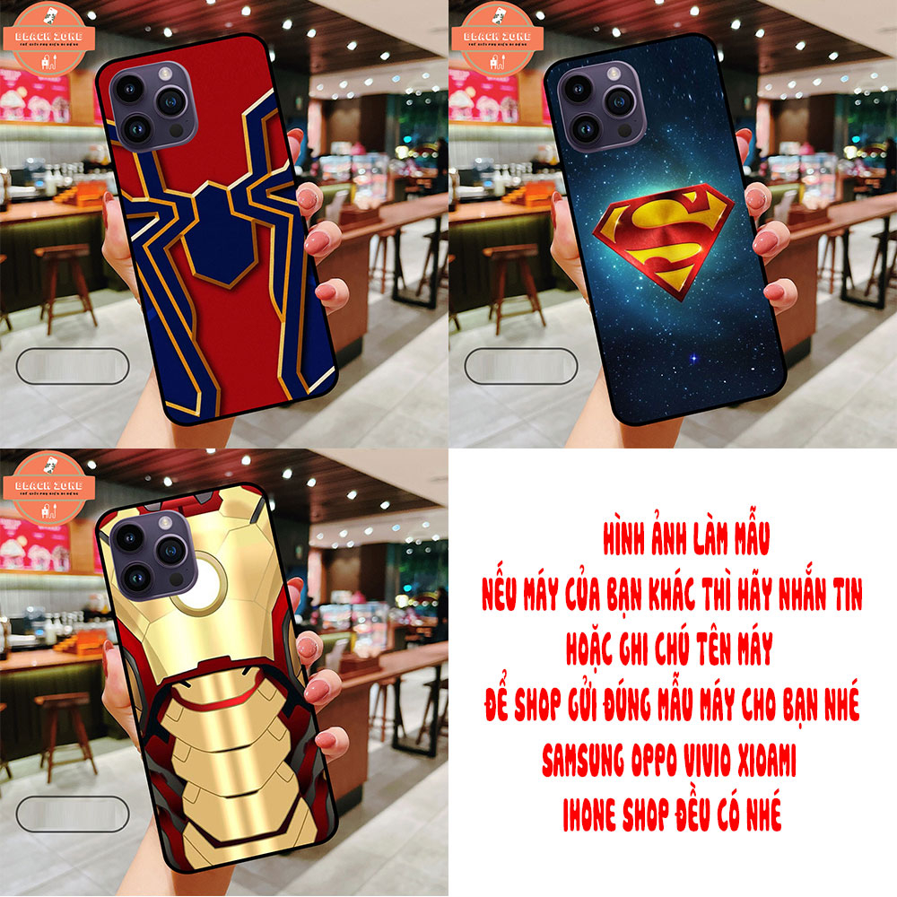 Ốp lưng điện thoại Iphone 13 13 pro max 14 14 pro 13 pro max hình siêu anh hùng Iroman , Thor , ... kính cao cấp