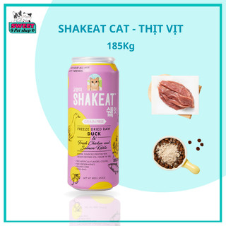 Thức ăn bột thịt tươi đông khô nhập khẩu Hàn Quốc - Thịt Vịt - Dạng Lon 185G