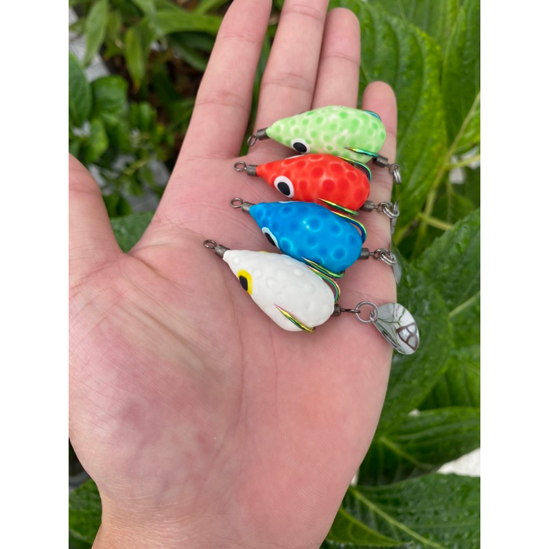 Nhái hơi mồi câu lure mini F35 bao lên cá 100% giá rẻ nhạy cá có màu trắng Ngọc trinh chính hãng