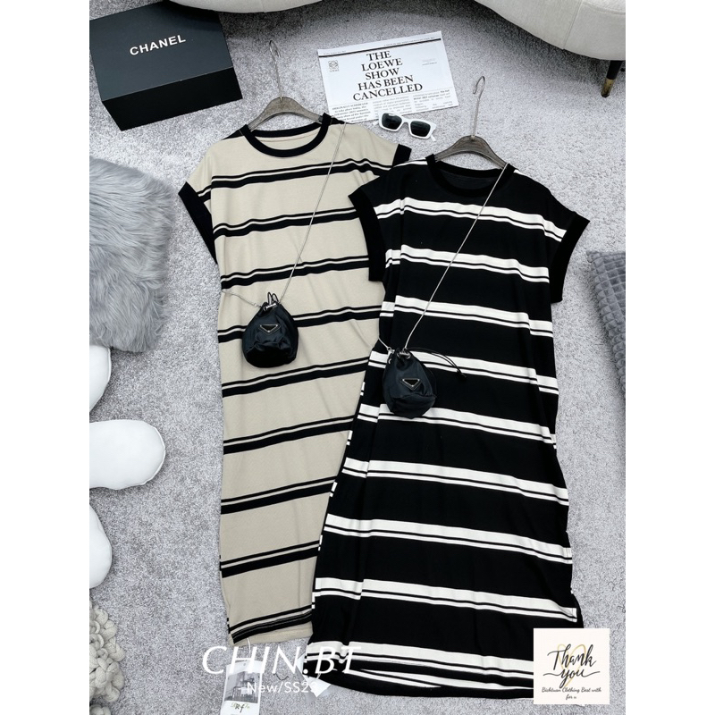 Váy len xuông kẻ full màu