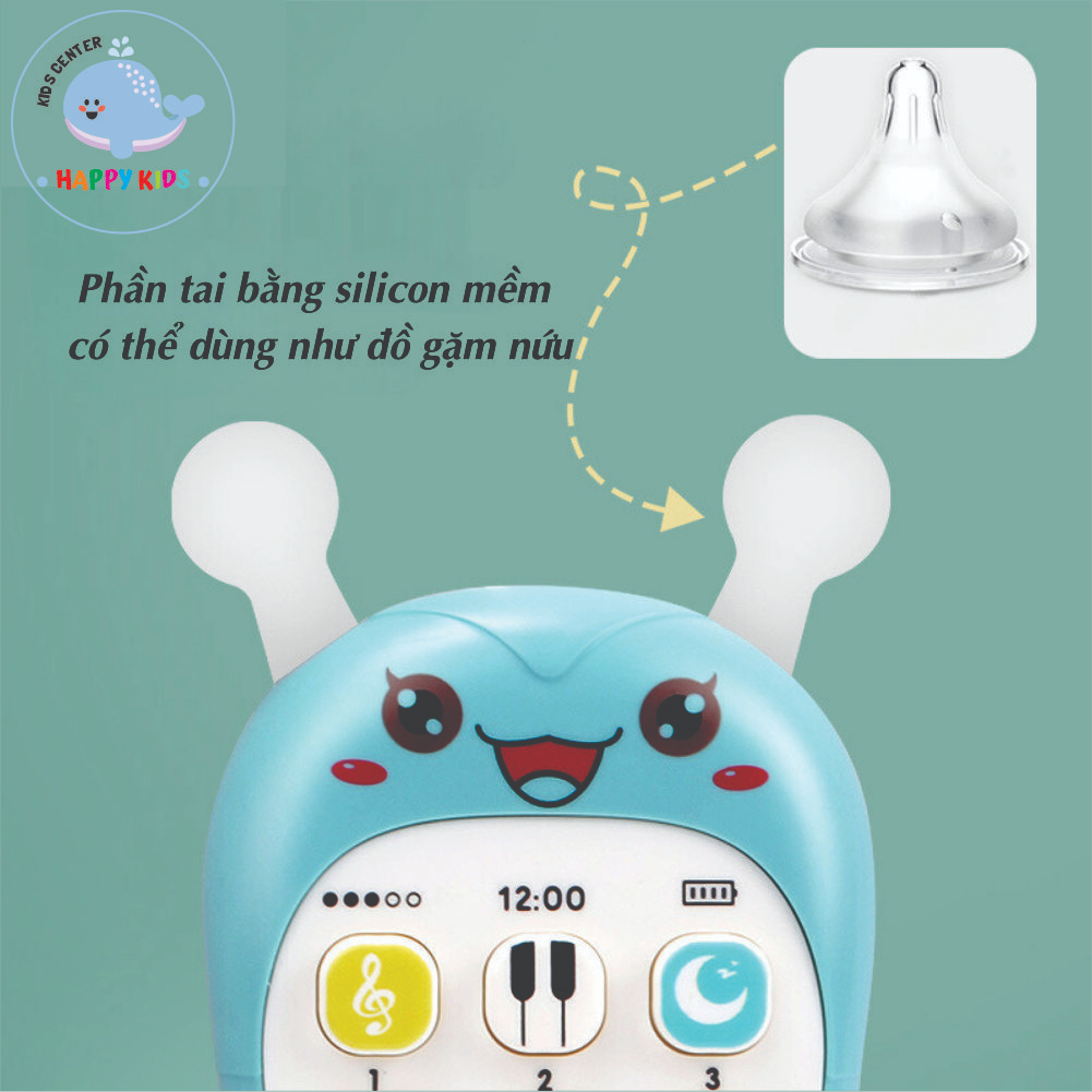 Đồ chơi điện thoại phát nhạc kèm gặm nướu HAPPY-KIDS Điện thoại thông minh có nhạc cho bé