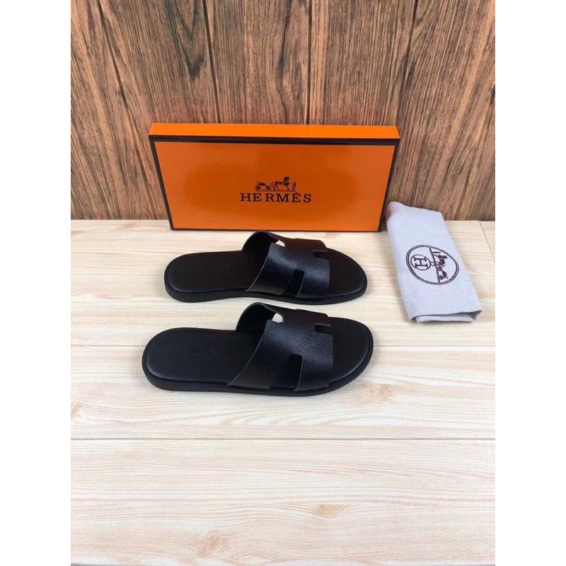 Dép nam da chữ H cao cấp da bò đẹp quai ngang quai chéo không quai hậu thời trang trẻ  CHAGO Hm hot nhất 2023!