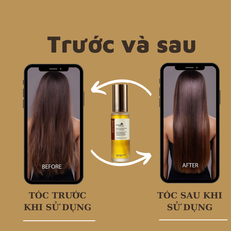 Tinh Dầu Dưỡng Dóc Karseell Maca Oil 50ML Phục Hồi Tóc Khô Xơ Hư Tổn Không Bết Tóc Hương Nước Hoa | Centella.official