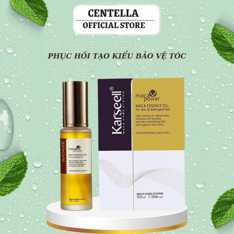 Tinh Dầu Dưỡng Dóc Karseell Maca Oil 50ML Phục Hồi Tóc Khô Xơ Hư Tổn Không Bết Tóc Hương Nước Hoa | Centella.official