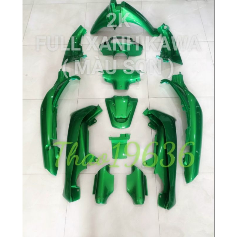 Dàn áo satria 2000 Xanh lá Kawa