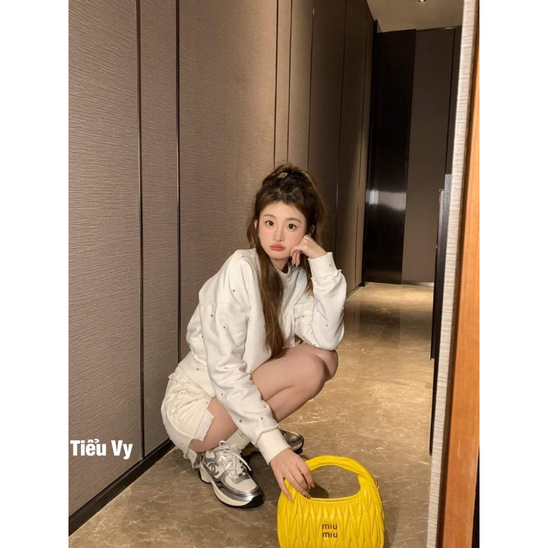 Set miumiu đính đá scap có ảnh thật