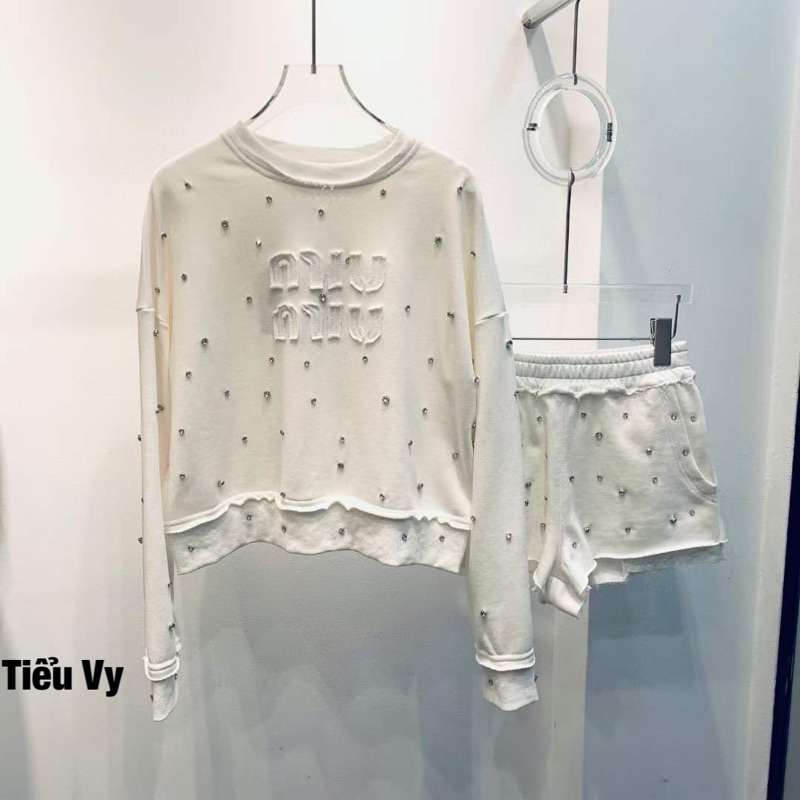 Set miumiu đính đá scap có ảnh thật