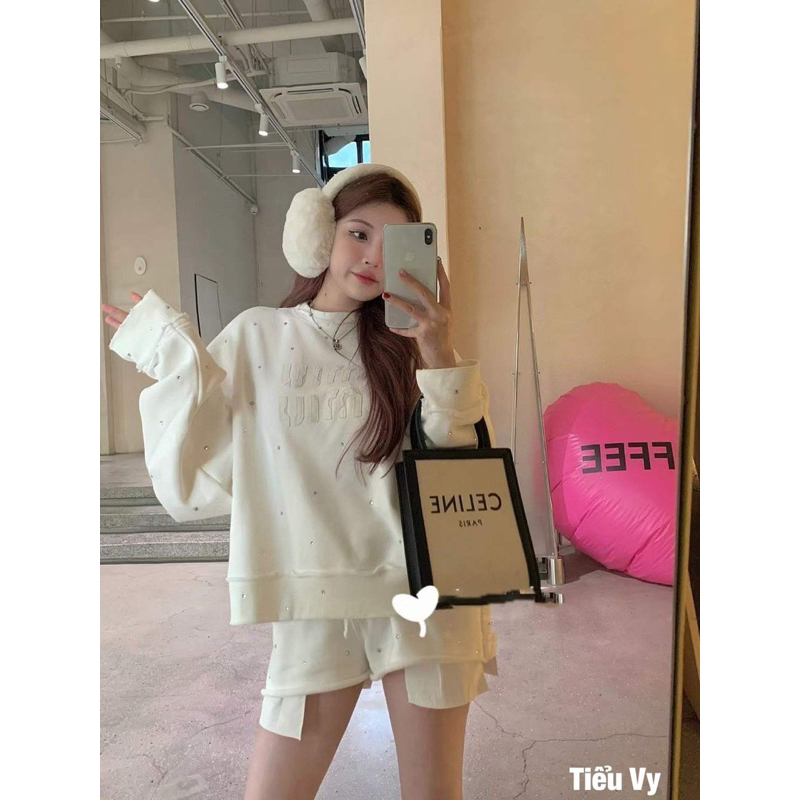 Set miumiu đính đá scap có ảnh thật