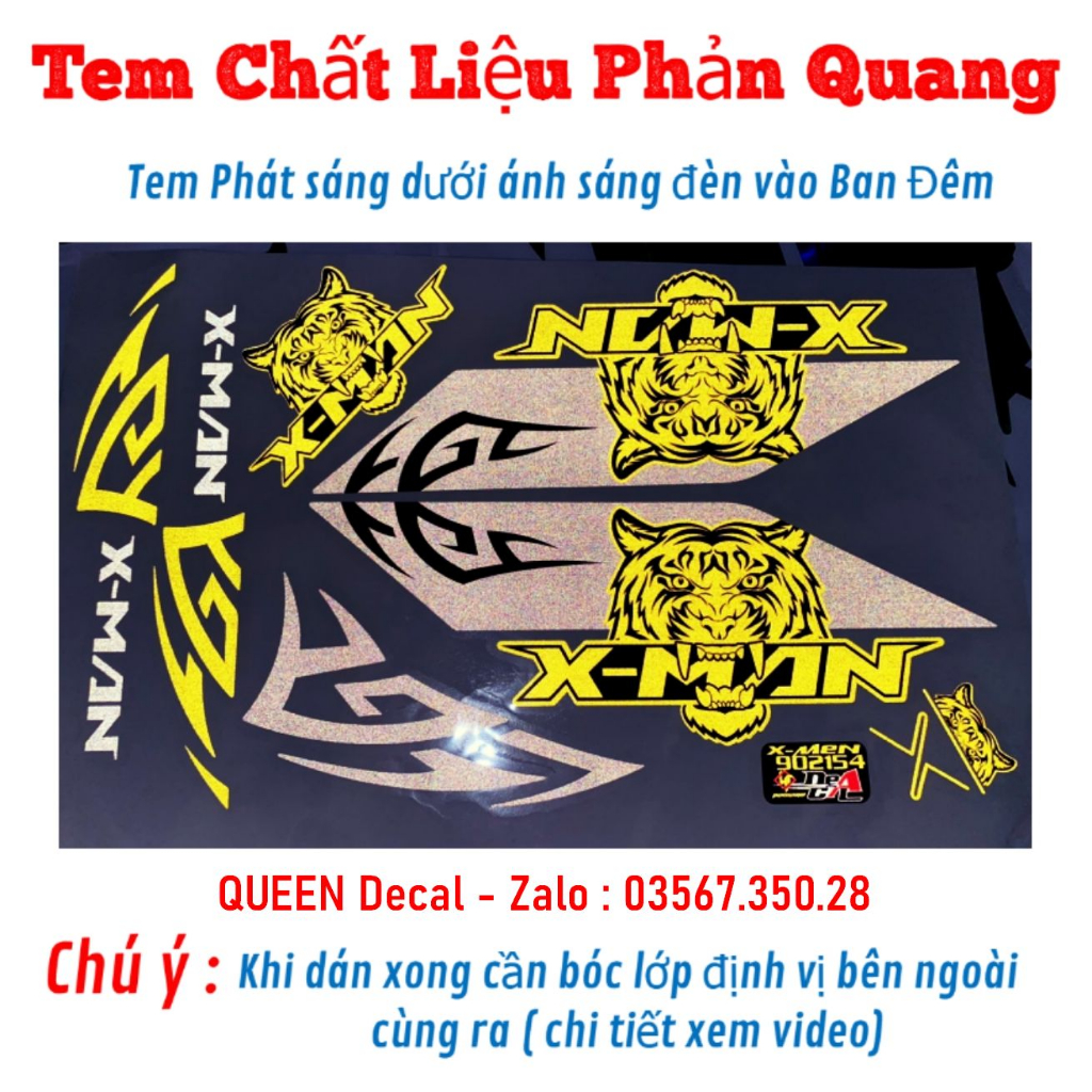 TEM XE ĐIỆN XMen - Mẫu mới, màu mới