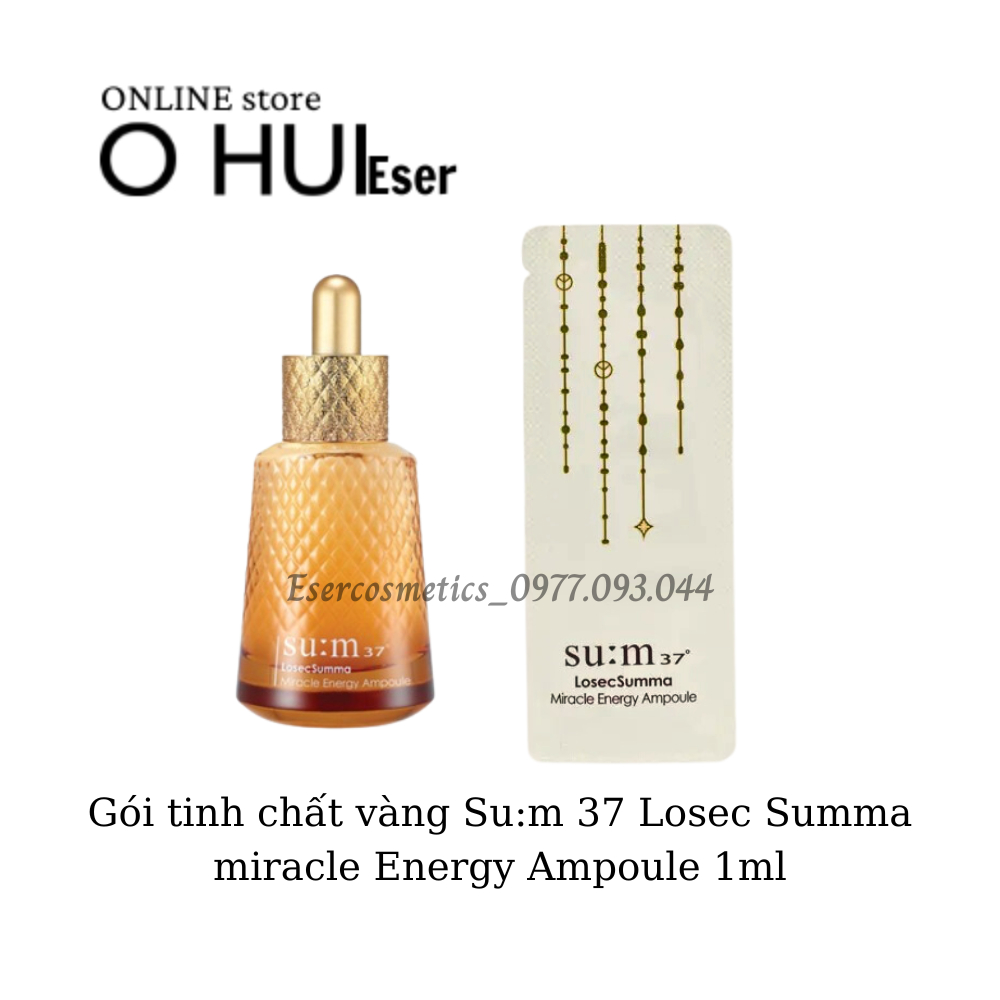 Gói tinh chất vàng Su:m 37 Losec Summa miracle Energy Ampoule 1ml_eser sample