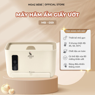 Máy hâm ấm khăn giấy ướt, máy làm ấm khăn giấy ướt mb059 moaz bébé mb-059 & nhiệt ẩm kế mb027
