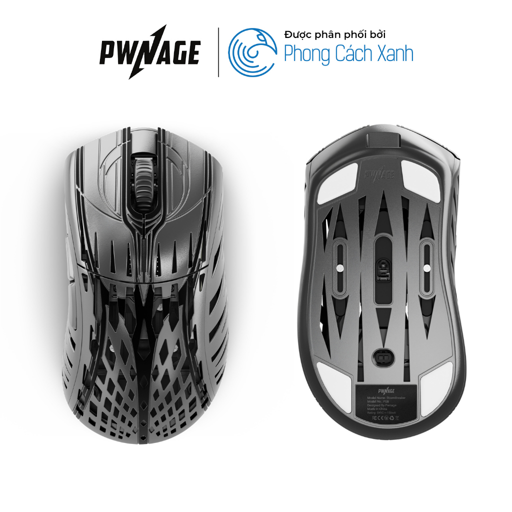 Chuột không dây siêu nhẹ Pwnage Stormbreaker - Hàng Chính Hãng