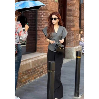 Áo chéo hàn chờm tay cúc vàng eclipse clothing