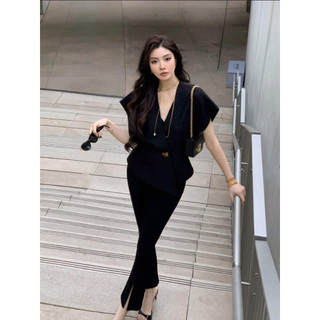 Áo chéo hàn chờm tay cúc vàng ECLIPSE CLOTHING