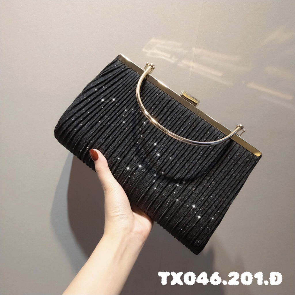 Túi đeo chéo đính kim tuyến lấp lánh thời trang sành điệu