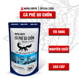 Cà phê gu ch.ồn sạch nguyên chất hảo hạng Napoli Coffee 500g/bịch
