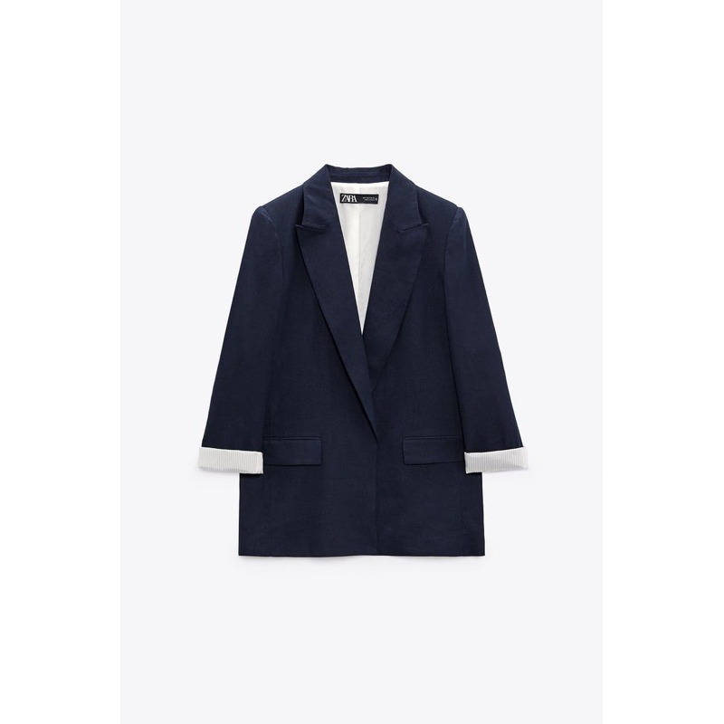 Áo khoác nữ / khoác dạ nữ  Blazer Za.RA chất vải cotton mặc 4 mùa