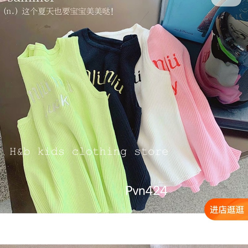 Đầm Body Xanh Xinh Cho Bé Gái Diện Hè