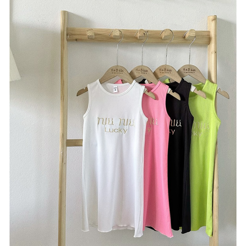 Đầm Body Xanh Xinh Cho Bé Gái Diện Hè