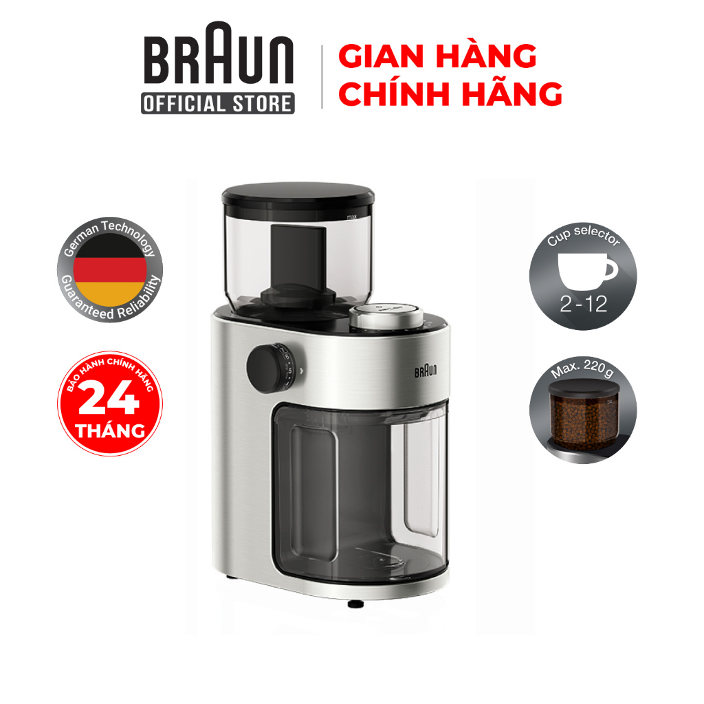 Máy xay cà phê Braun KG7070-Hàng chính hãng bảo hành 24 tháng