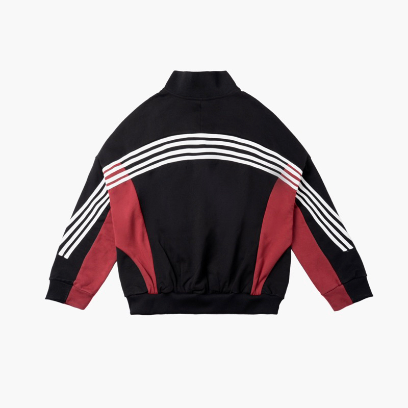 Áo tay dài Pullover BLISH - màu đen phối đỏ.