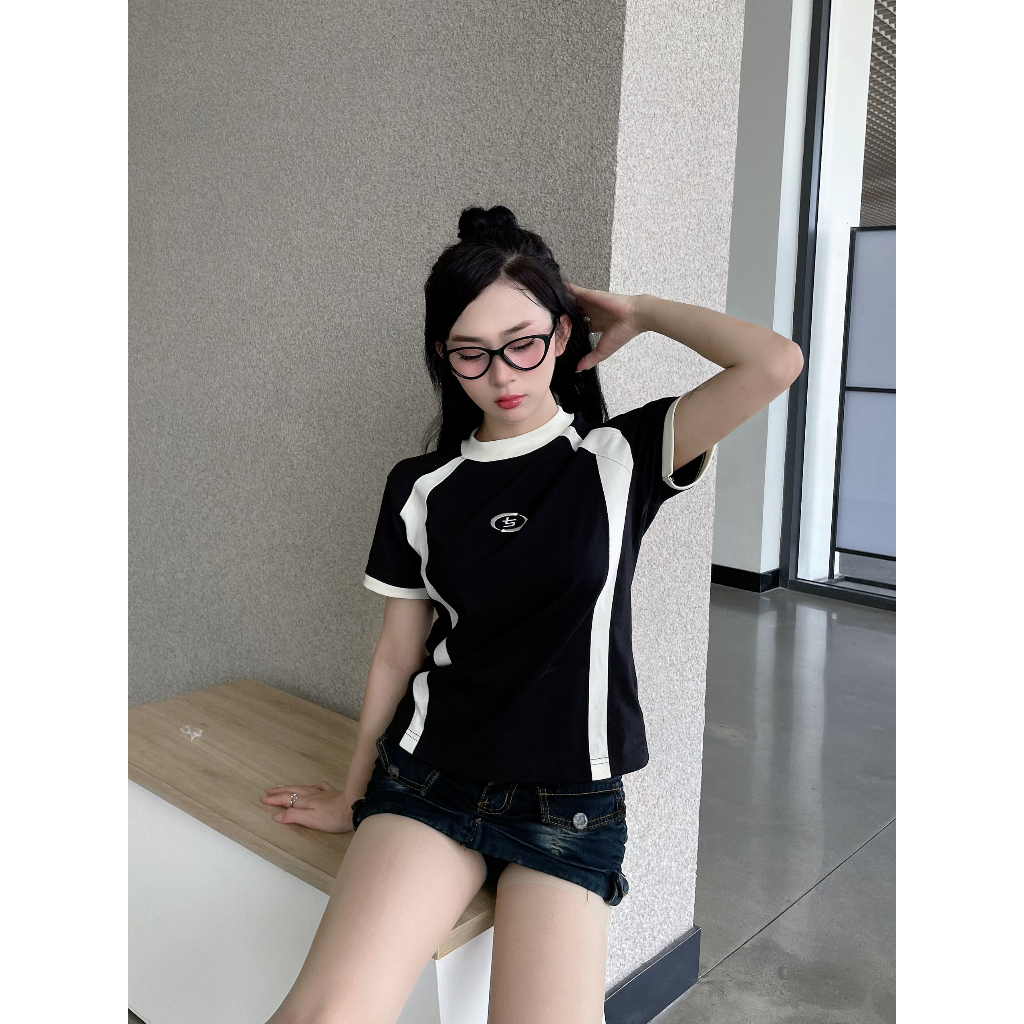 Áo Baby Tee TSUN SOLAR - Raplan - Đen -  - Thêu - Nam/Nữ