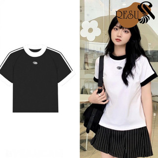 Áo phông baby tee form ôm gọn người hai màu
