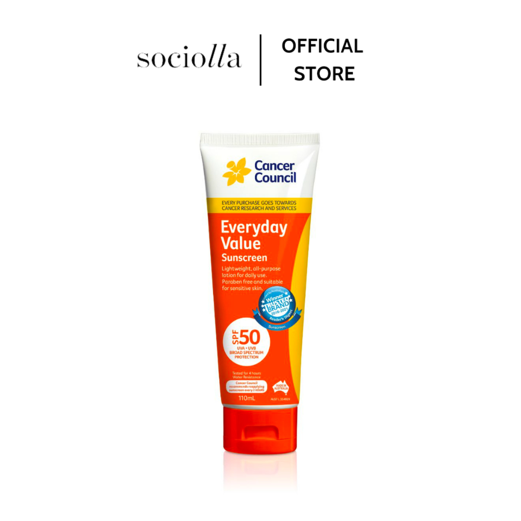 Kem Chống Nắng Cancer Council Everyday Value SPF50 110ml