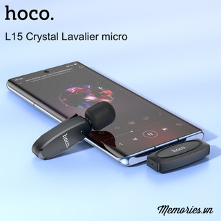 Micro thu âm không dây live stream hoco l15 type c