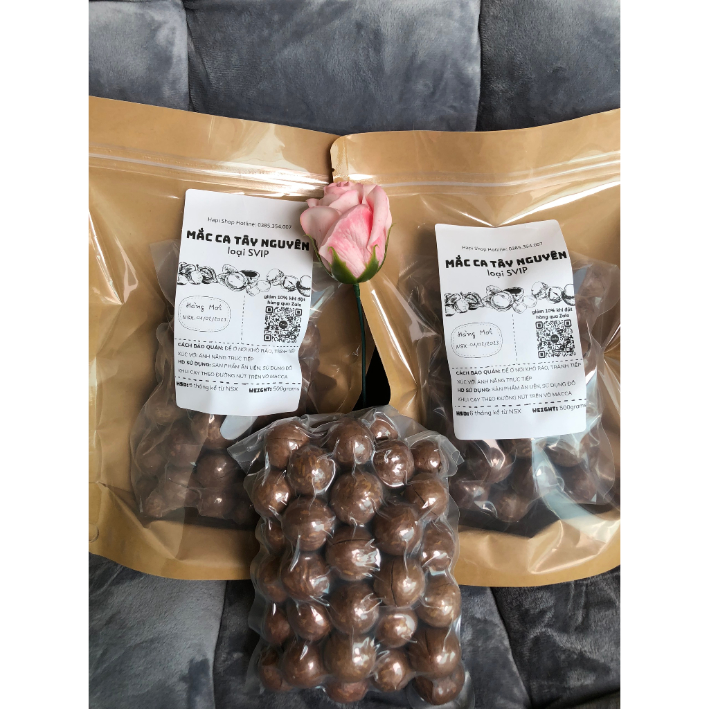 COMBO 5KG Hạt Macca Tây Nguyên Nứt Vỏ chất lượng tốt Kèm Đồ Khui Hapi- SVIP