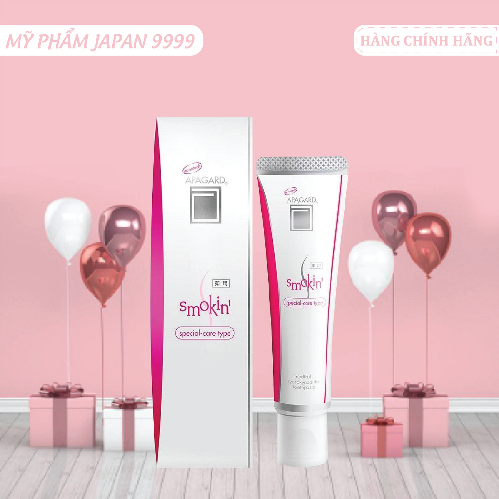 Kem Đánh Răng Chắc Khoẻ Tẩy Vết Ố Apagard Smokin Stain-Care Tuýp 50g (Combo Kem Đánh Răng Và Set 24mL)