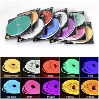  Cuộn Led NEON 12V 5M chống nước dùng để trang trí tạo logo uốn chữ uốn hình quảng cáo siêu đẹp nhiều màu lựa chọn 