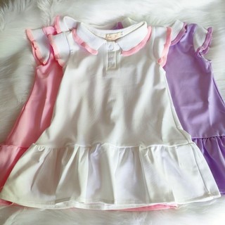 Váy polo bé gái chất vải mềm mát xinh xắn size
