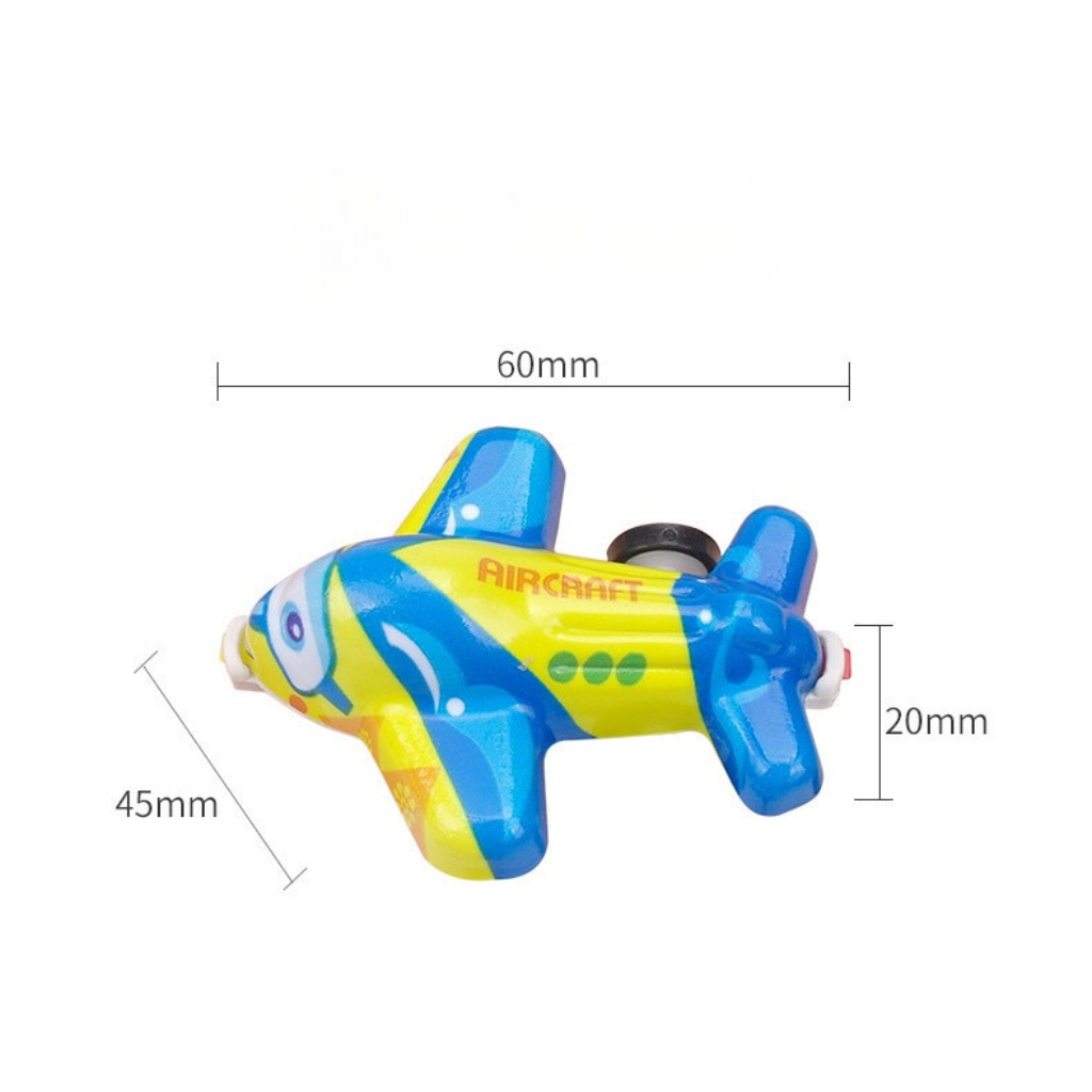Đồ Chơi Trẻ Em Máy Bay Mini Vặn Dây Cót Chạy Đà Hợp Kim Cho Bé Làm Quà Tặng Cho Bé-PUKAPI