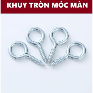 Khuy tròn, chân khuy, vít móc màn tròn