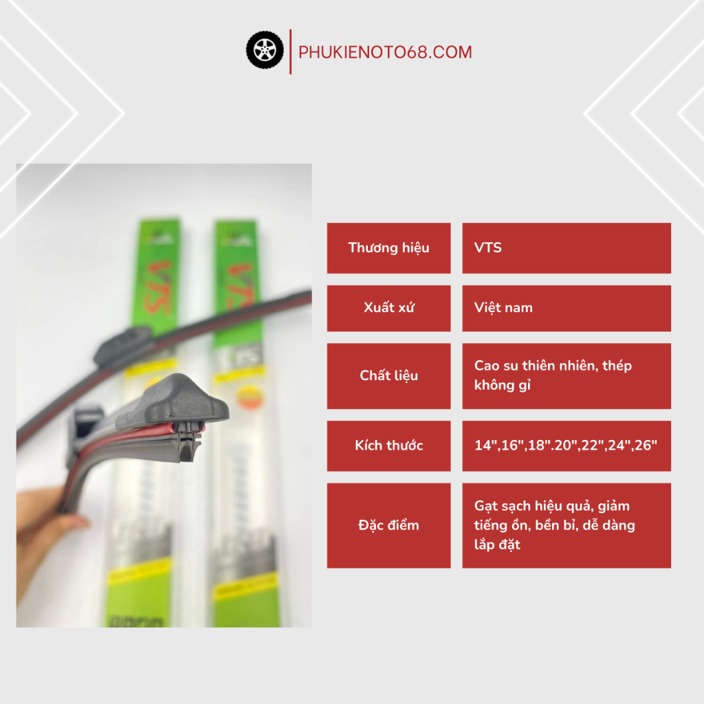 Gạt mưa lưỡi kép - Gạt mưa oto cao cấp Honda ACCORD, CITY, CIVIC, CR-V, HRV, JAZZ, ODYSSEY, BRIO,...