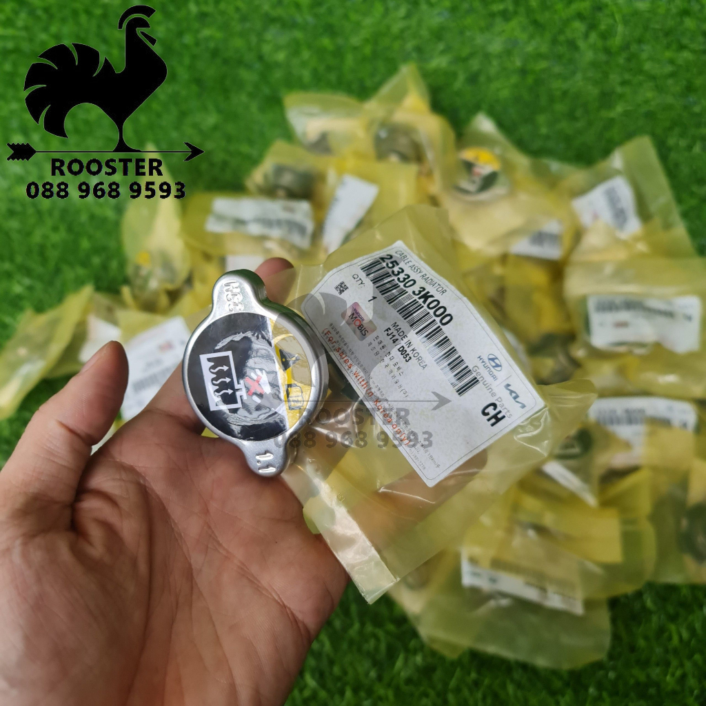 Nắp két nước làm mát động cơ xe Kia và Hyundai: Morning, I10, Accent, Santafe, Elantra, K3, Cerato Mã:253303K000